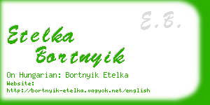 etelka bortnyik business card